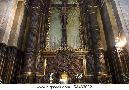 Saint Sulpice church, interiors, Paris, France