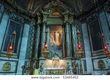 Saint Sulpice church, interiors, Paris, France