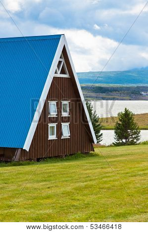 Typical Holiday House At North Iceland