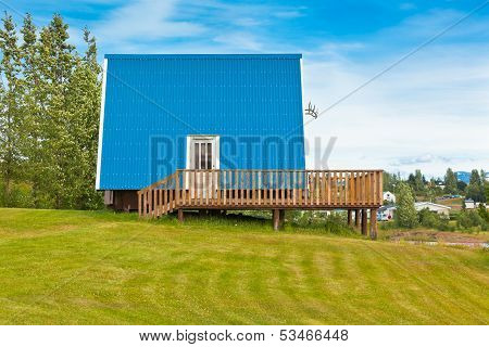 Typical Holiday House At North Iceland