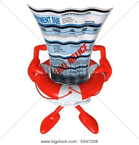 Concetto di salvagente anulare 3D Vector
