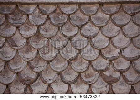 Fragment Of The Old Wall, Similar To Shingles