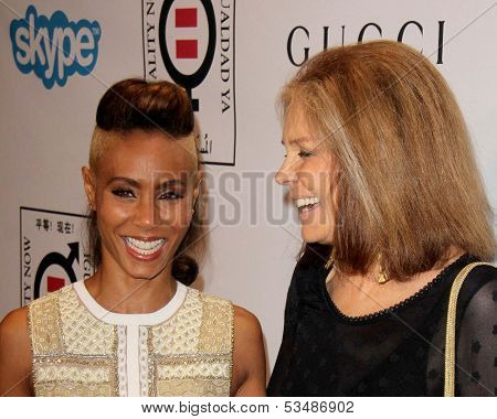 LOS ANGELES - NOV 4:  Jada Pinkett Smith, Gloria Steinem at the Equality Now Presents Make Equality Reality at Montage Hotel on November 4, 2013 in Beverly Hills, CA