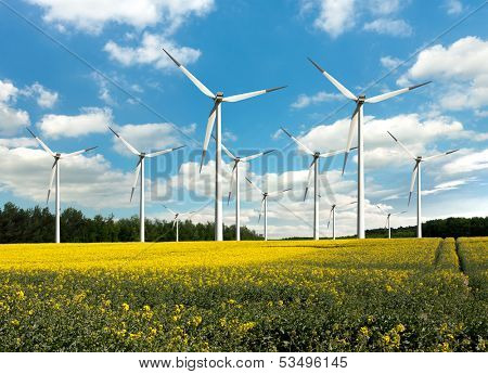 Eco power, wind turbines 