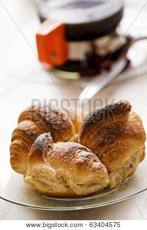 Croissants With Coffee