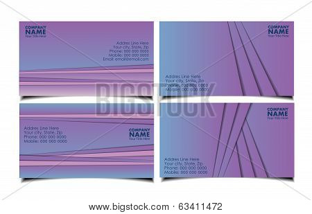 Vector abstract creative business cards