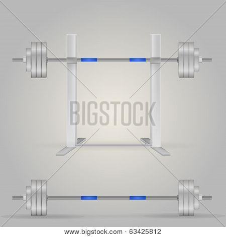 Illustration of barbells