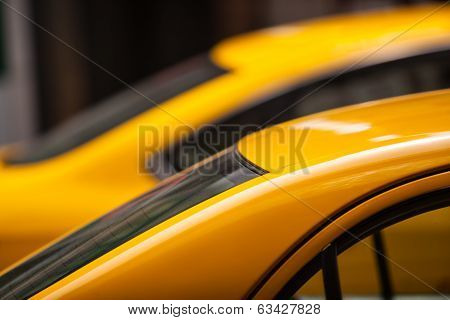Taxi Cars Roof Detail