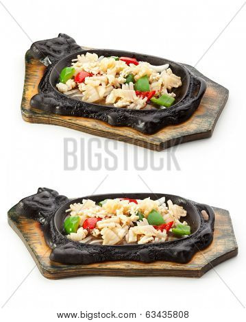 Fried  Calamari with Vegetables