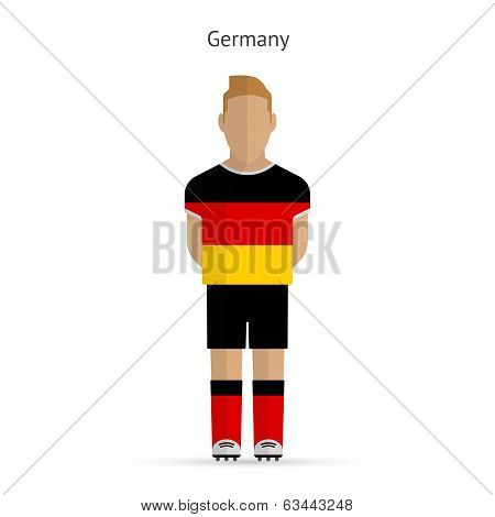 Germany football player. Soccer uniform.