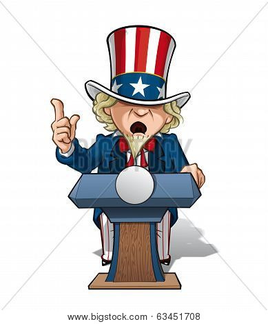 Uncle Sam Presidential Podium Intense