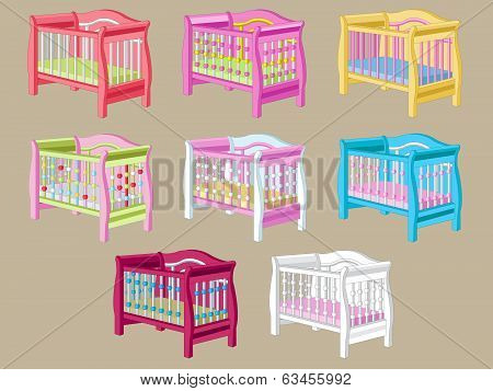 Set of Baby's Cot