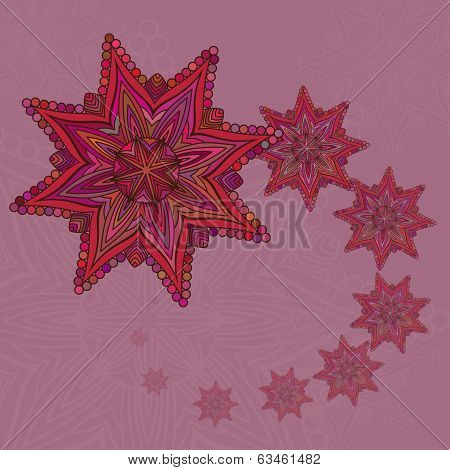 Vector Octagonal Stars Pattern