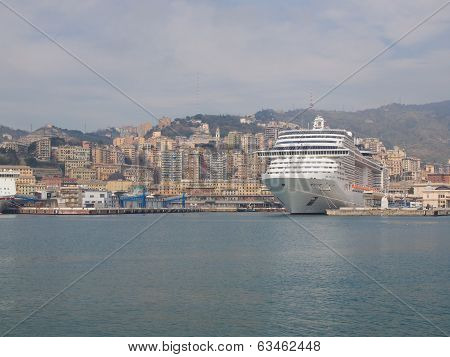 Porto Vecchio Old Harbour In Genoa
