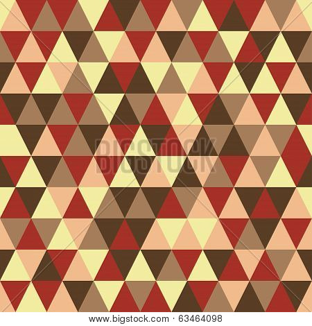 Retro Geometric Pattern In Warm Tones