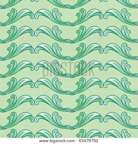 Green floral background