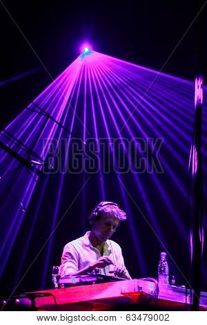 MINSK, BELARUS - FEBRUARY 21: Members of ARMIN ONLY: Intense show with Armin van Buuren in Minsk-Are