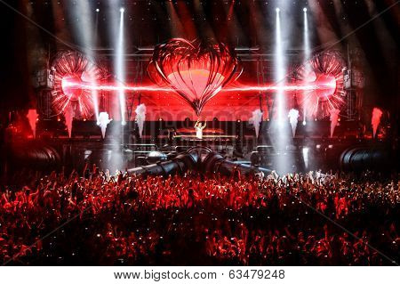 MINSK, BELARUS - FEBRUARY 21: Members of ARMIN ONLY: Intense show with Armin van Buuren in Minsk-Are