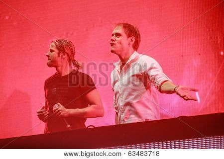Members of ARMIN ONLY: Intense show with Armin van Buuren in Minsk-Arena on February 21, 2014