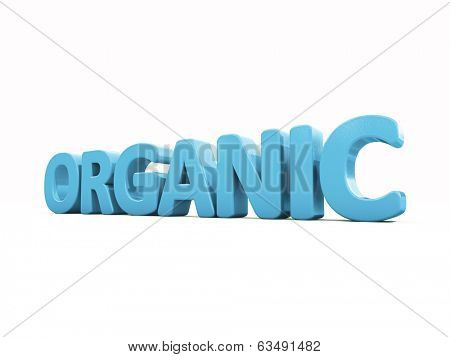 Organic icon on a white background. 3D illustration
