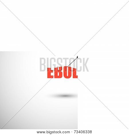Prevent Ebola Epidemic Using Antivirus Concept - Vector Graphic Icon