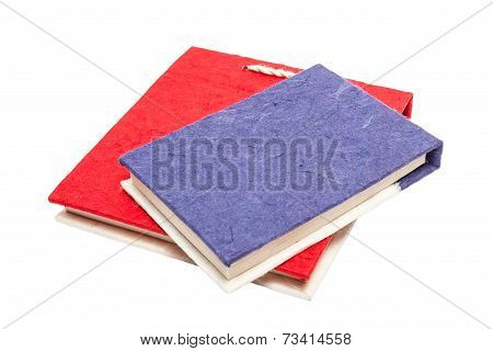 two color handmade paper book