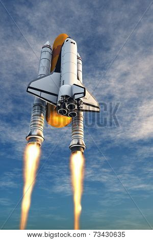 The launch against the sky.