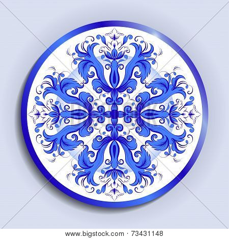 Vector Plate With Pattern