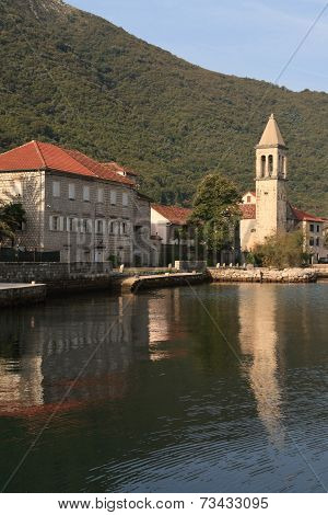 Morning In The Fishing Village Stoliv In Montenegro
