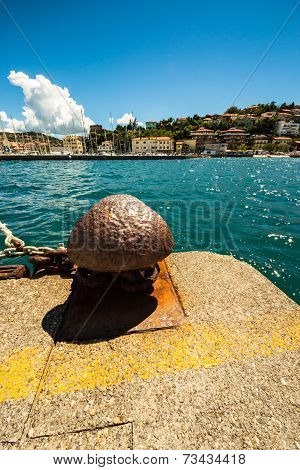 Berth On The Pier Of An Italian Little Port