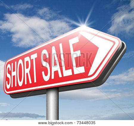 short sale reduced prices sales banner mortgage foreclosure and house reposession 