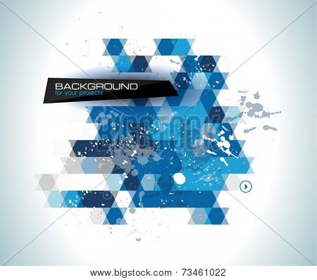 Vintage RetroDesign flyer template. Abstract background to use for music event posters ,album covers or hipster backgrounds.