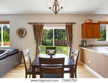 Dining Area With Walkout Patio