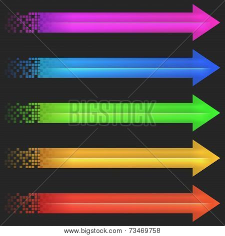 Color arrow pixel