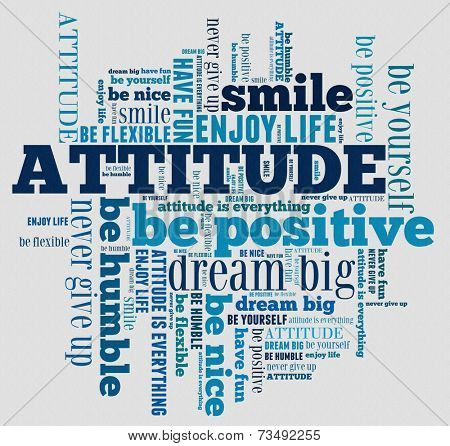 Attitude in word collage