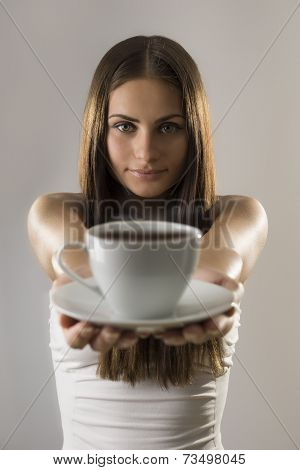 Girl And Coffee