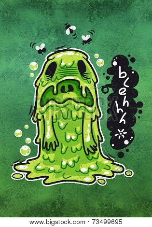 Cartoon Nausea Monster