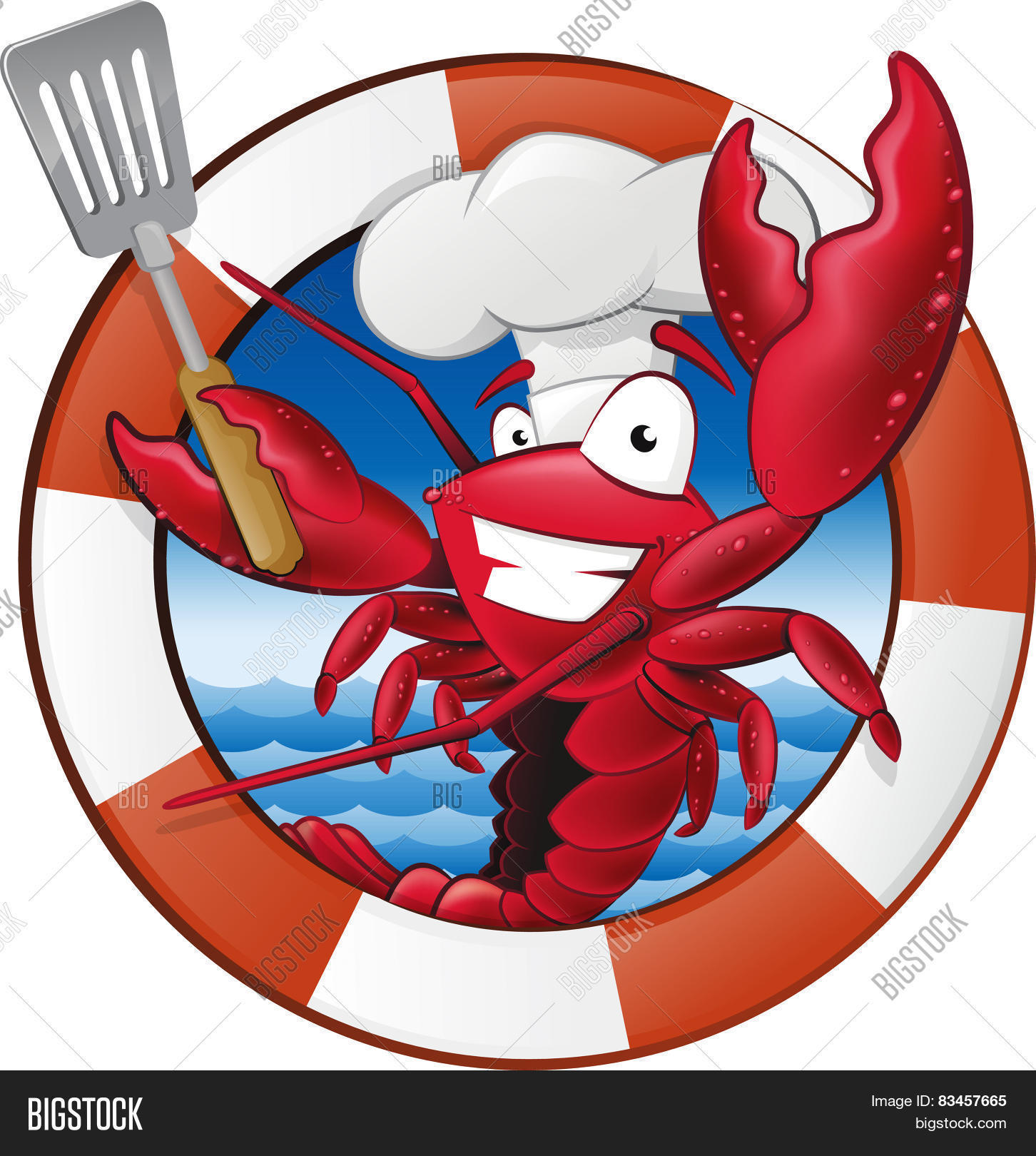 Cute Lobster Chef Vector & Photo (Free Trial) Bigstock