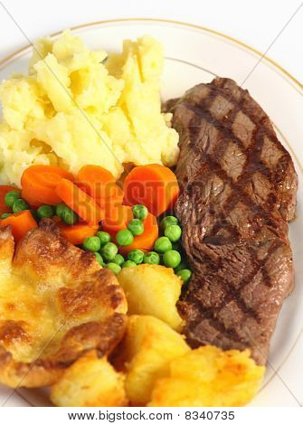 Steak middag fra oven