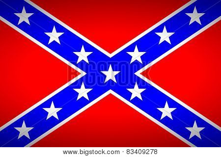The Confederate Flag. Very Bright Colors.