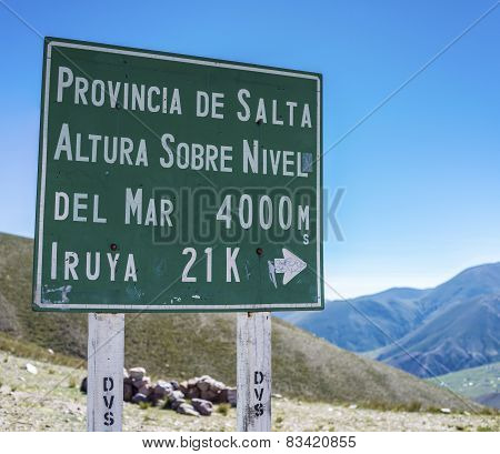 Route 13 To Iruya In Salta Province, Argentina