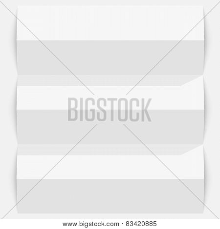 Folded paper on a white background