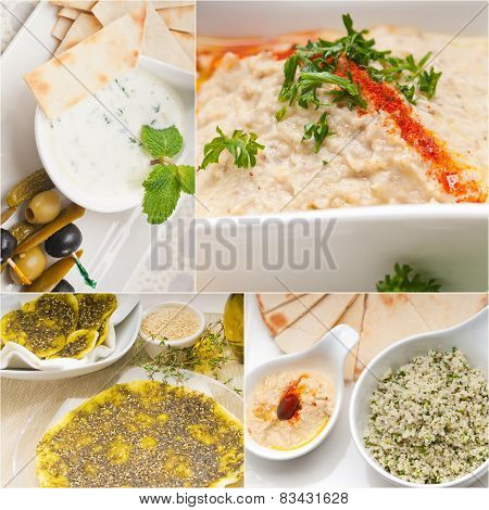 Arab Middle Eastern Food Collage