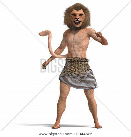 mandlige manticore fantasy væsen
