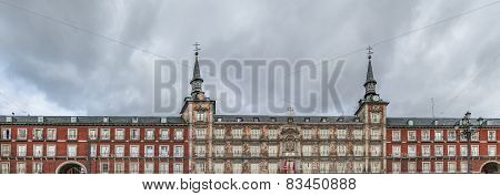 The Plaza Mayor Square In Madrid, Spain.