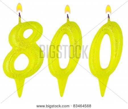 Candles Number Eight Hundred