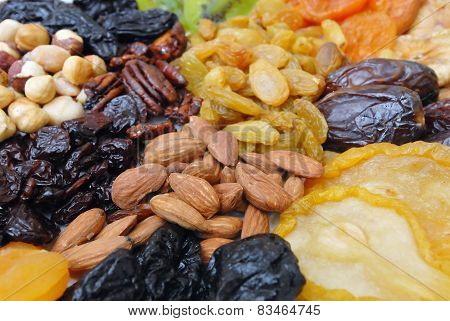 Dried Nuts And Fruits Collection