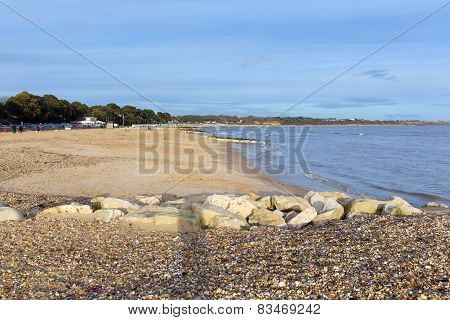 Mudeford beach near Christchurch Dorset England UK