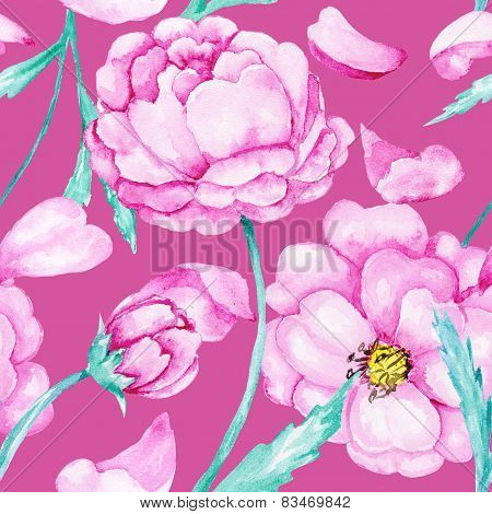 Spring blossoming botanic pattern