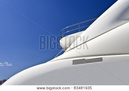 Front of a super yacht